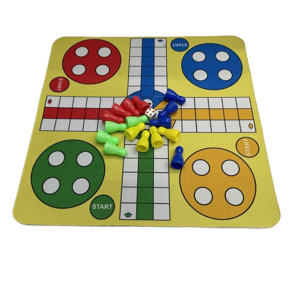 Board Game Ludo - Family With Mouse Pad Flying Chess